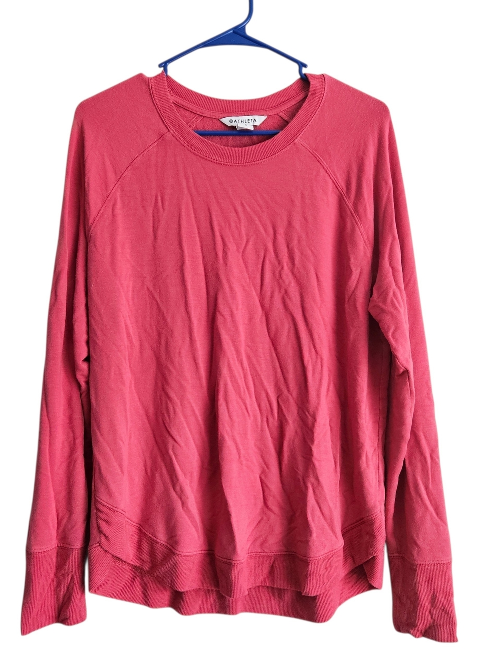 Athleta Mindset Pink Crewneck Sweatshirt Size L